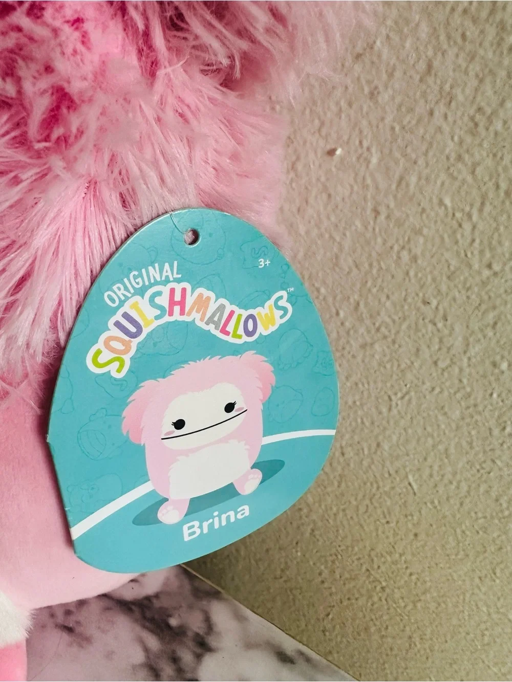 Squishmallows Brina Bigfoot 8” Plush NWT Pink Bigfoot Kellytoy
